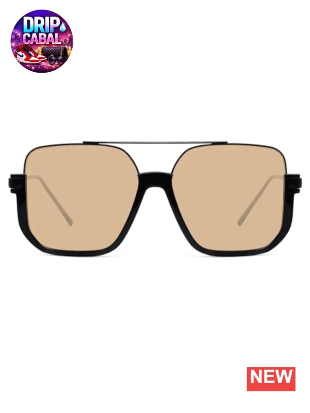 Oversized Retro Square Aviator Sunglasses for Women Men UV400